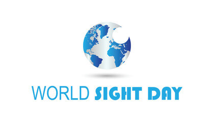 World Sight Day is observed every year on October. Medical Healthcare Awareness concept. background, placard, banner template Vector illustration design.