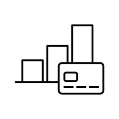 credit card with graph