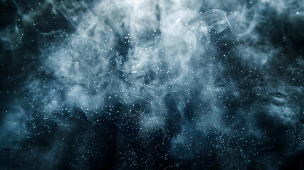 Obraz premium Abstract Smoke and Dust Swirling in the Dark, Ethereal Background Texture