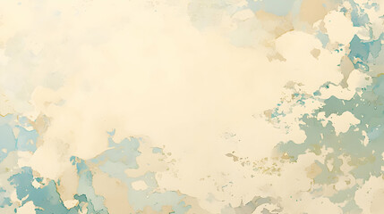 Abstract Watercolor Background with Blue and Beige Hues