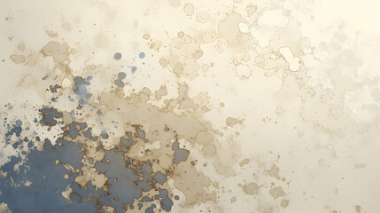 Abstract Watercolor Background with Beige and Gray Splatters