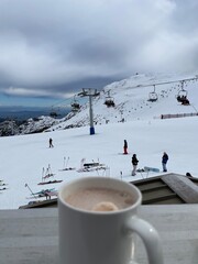 Cup of Hot Chocolate at the Snow