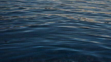Naklejka premium Closeup of rippled water surface Abstract background.generative.ai 
