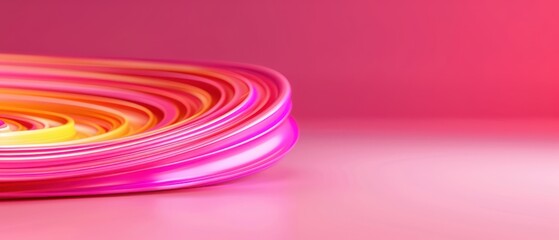 Vibrant Flowing Waves, a mesmerizing arrangement of colorful, smooth curves undulating across a soft gradient background, creating a sense of harmony and movement.