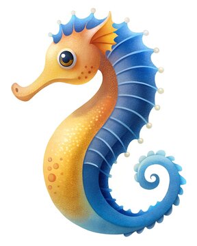 seahorse drawing clipart