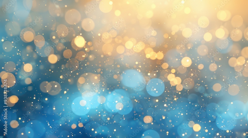 Aufkleber abstract holiday background with shimmering lights and soft bokeh.