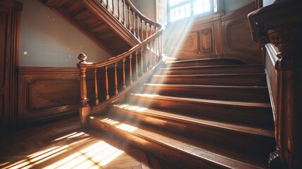 Sunlight Through Staircase
