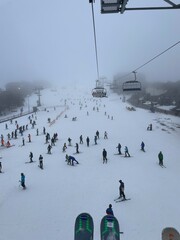 Fog on the Ski Field