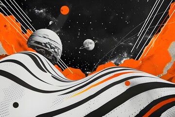 Obraz premium Abstract Space Art