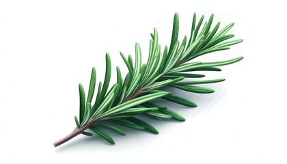 Fototapeta premium green rosemary branch isolated transparent cut out