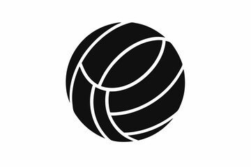 

Volleyball silhouette, Volleyball icon, Volleyball svg, Sports ball vector illustration