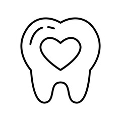 tooth with heart