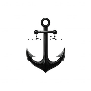 recommend clip art: Black and white anchor symbol isolated on a dark background perfect for design projects and branding.