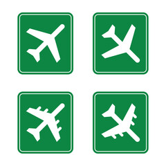 Fototapeta premium Vector Airport Signs Departures And Arrivals