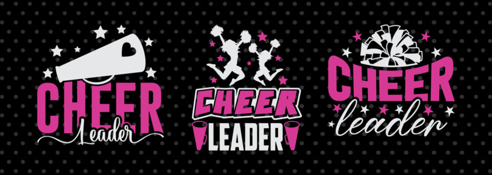 Cheerleader SVG Cheerleading Cheer Life Bundle Cheer Team Cheer Quote Design PET 00670
