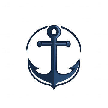 recommend clip art: A blue anchor with sparkling lights around it symbolizing nautical adventure and exploration