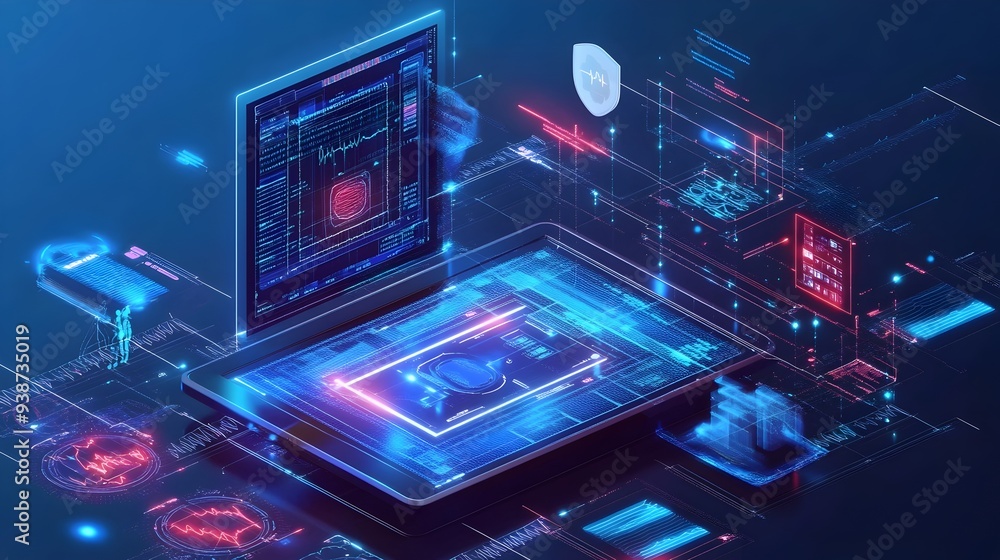 Poster digital twin technology being utilized for real time monitoring and optimization of a smart healthca