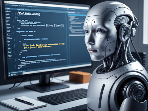 Artificial intelligence interacting with source code