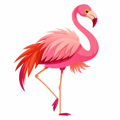 flamingo bird vector logo icon