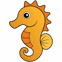  Colorful Sea Horse Vector Cartoon Printable Illustrations