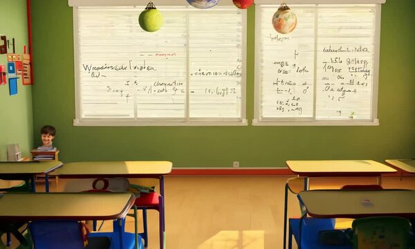 School classroom where students can study