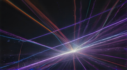 a image of a colorful light streaks in the dark