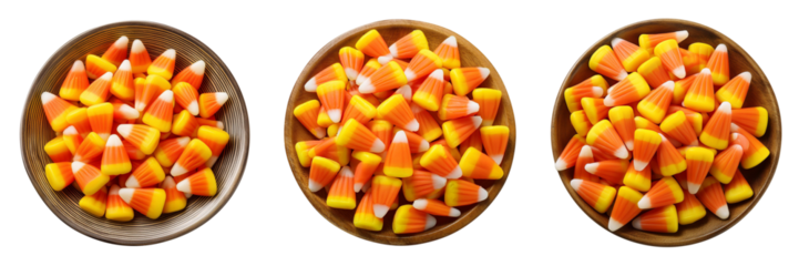 candy corn isolated on transparent background
