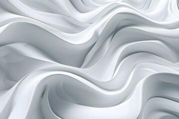 Abstract White Wavy Lines Background