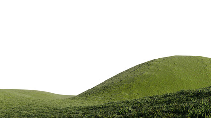 nature grass meadow land lush greenery landscape lawn isolated background.