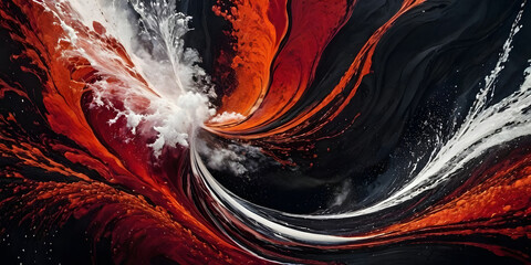 Abstract Whirlwind: Fusion of colors and movement.