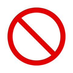 Red Stop and Limit Traffic Sign, Do not Vector round symbol for transportation, Isolate Graphic elements, Vector stock (Editable)