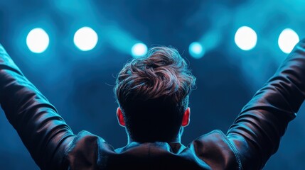 A dramatic illustration of an actor performing on stage, showcasing the expressive power of their emotions.