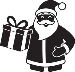 santa claus with gifts