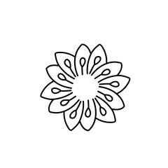 Simple Mandala design ornament