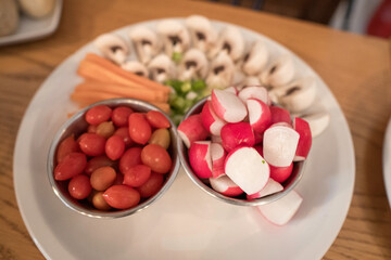 plateau de fromages et charcuterie