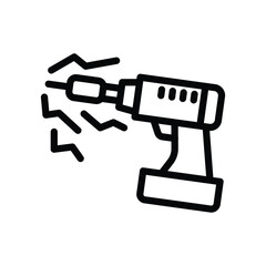 drill tool icon design
