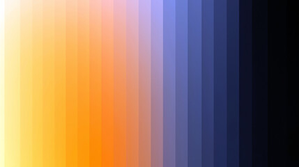Vertical gradient bars transition seamlessly from warm yellow and orange tones on the left to cool blue and black tones on the right.AI generated.
