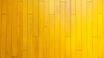 Yellow wooden parquet floor in the background, close-up of a bright yellow wood texture with a pronounced pattern of boards