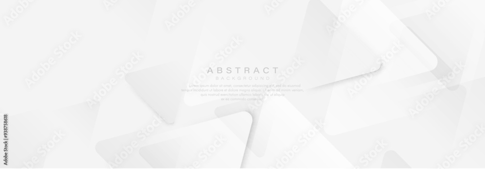 Poster abstract white and grey geometric triangle diagonal geometric lines background. minimal clean modern