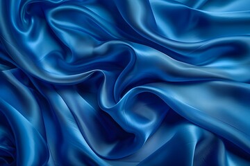 Obraz premium Abstract Blue Silk Fabric Texture