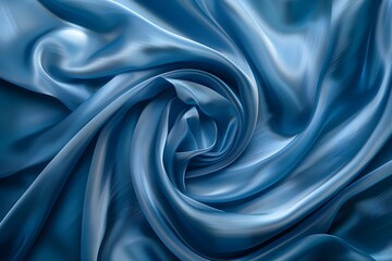 Obraz premium Blue Silk Fabric Texture