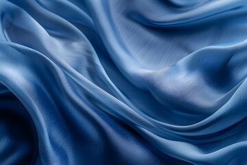 Obraz premium Blue Silk Fabric Texture