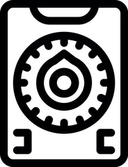 Smartphone with a combination lock on the screen representing the concept of mobile security