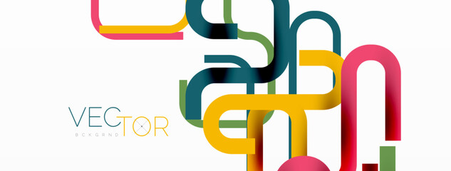 Wave lines minimal abstract background