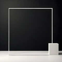 empty frame on the wall