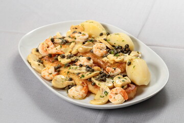 Grilled Sole a la Belle Meuniere with Boiled Potatoes