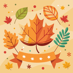 Obraz premium autumn background with leaves