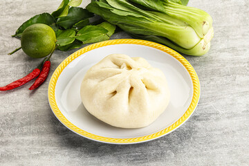 Chinese steamed bun Dim sum