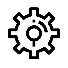  gear and cog icons for productivity software, tools, or user interface elements.