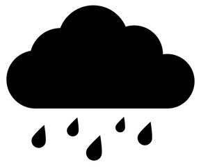 cloud with rain icon